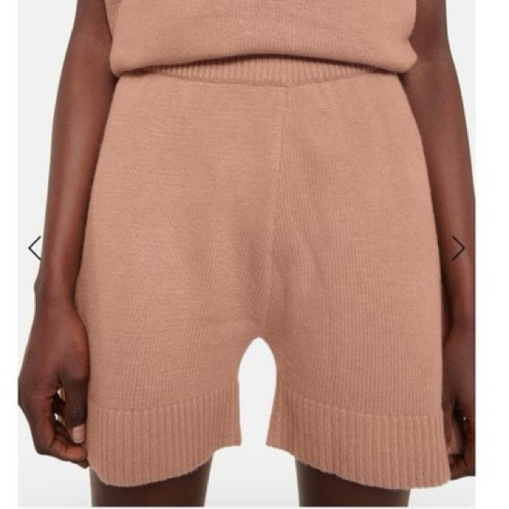 The Frankie Shop Juno Wool Knit Shorts in Terra Cotta Sz Small S